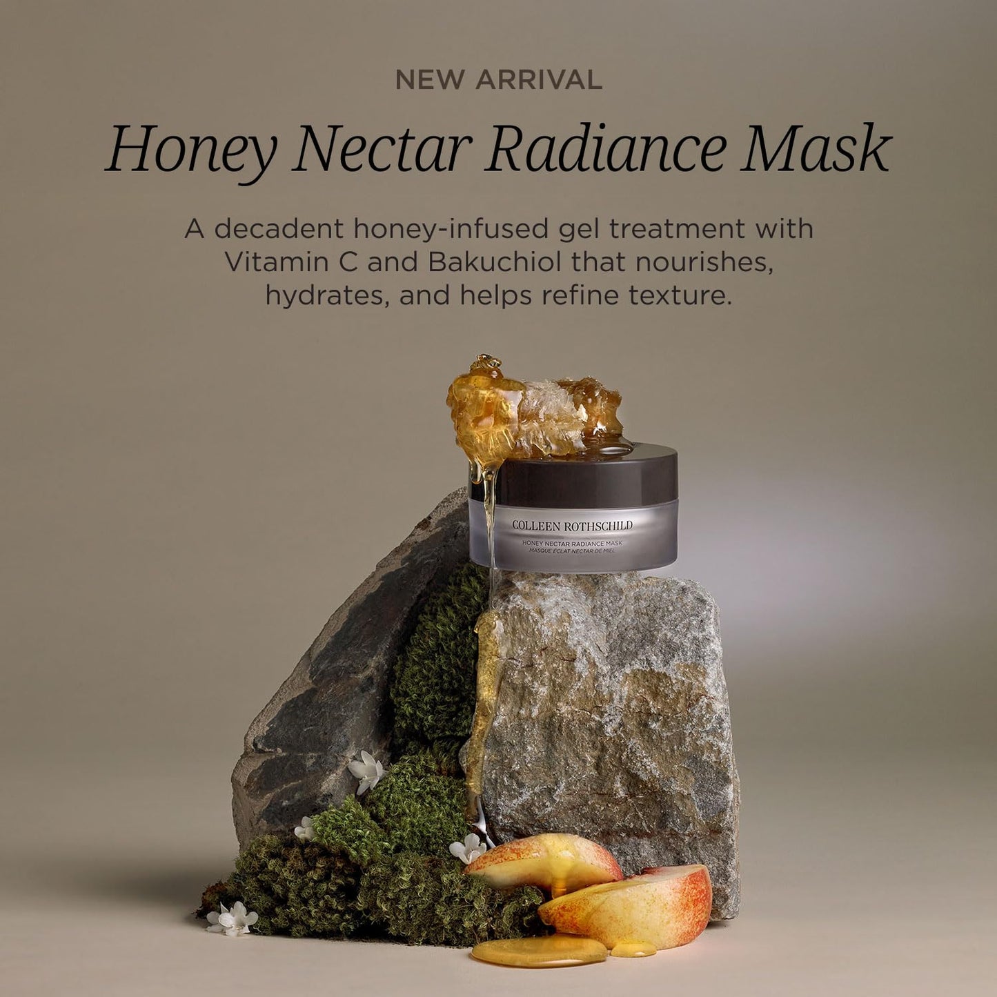 Colleen Rothschild Honey Nectar Radiance Mask – Brightening Vitamin C & Bakuchiol Face Mask with Honey Complex for Glow & Hydration