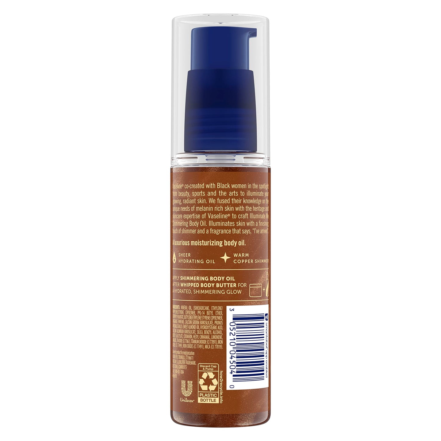 Vaseline Illuminate Me Shimmering Body Oil 3, Travel-Friendly 2-Pack – Glow Up Essentials for Melanin-Rich Skin, 3.3 Oz Ea