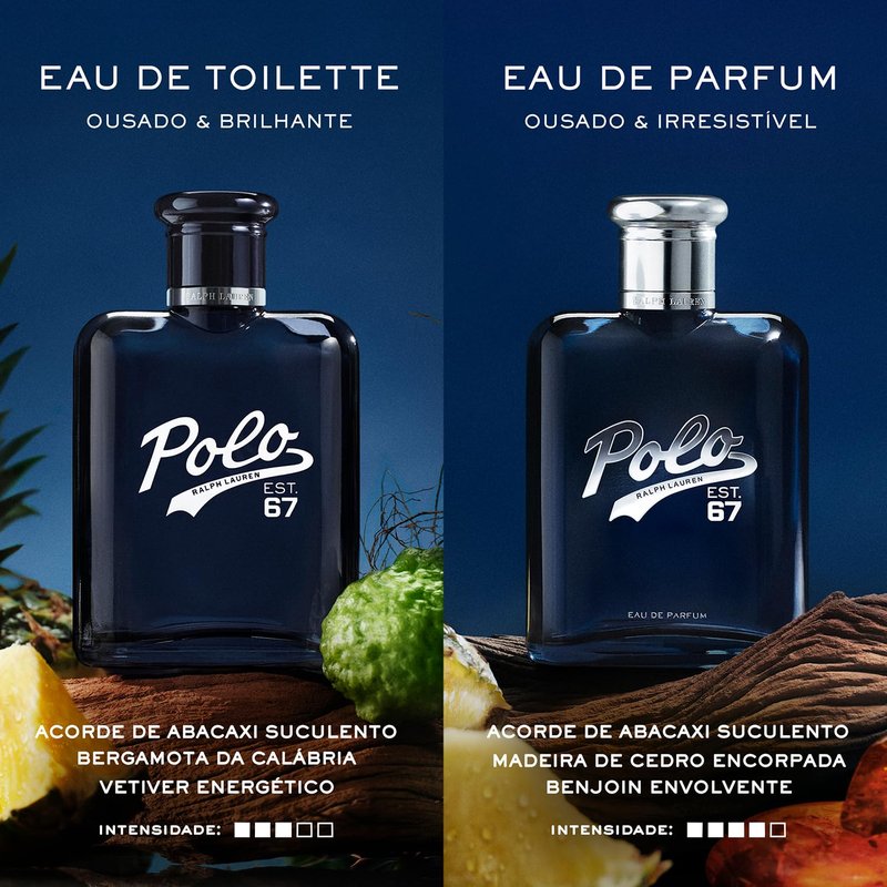 Ralph Lauren - Polo 67 - Eau de Toilette - Men's Cologne - Woody & Solar Scent - With Sunflower, Bergamot, & Patchouli - 2.5 Fl Oz