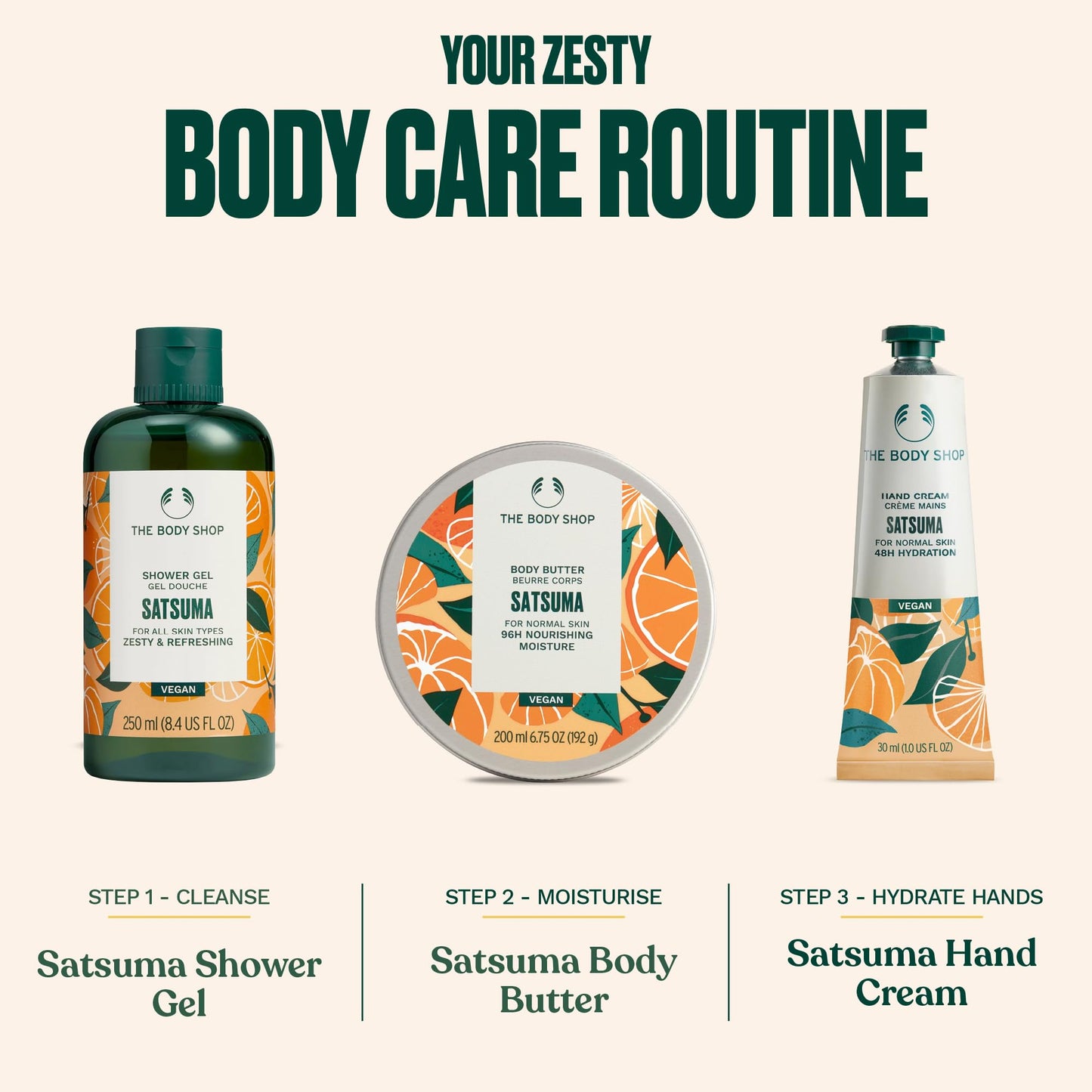 The Body Shop Satsuma Shower Gel, 25.3 Fl Oz
