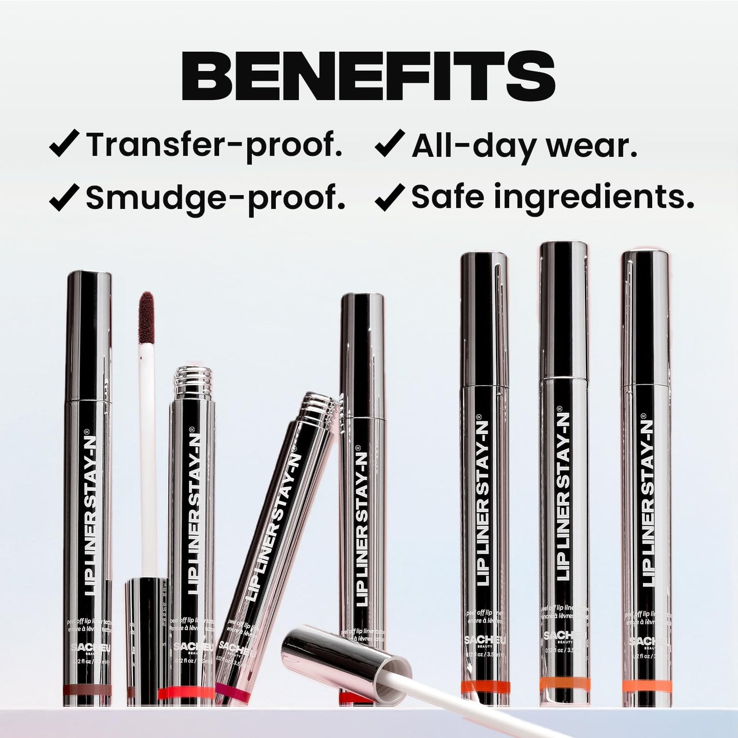 Sacheu Blushberry Bundle — High Pigment, Buildable, Long Lasting Luminous Glow in a Lightweight, Dewy Finish — Includes Lip Liner, Lip Elixir, & Cheek STAY-N