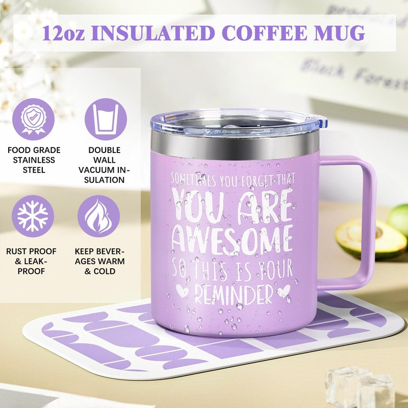 Birthday Gifts for Women Lavender Spa Gift Basket for Women Self Care Relaxing Bath Set Purple Gifts Inspirational Gift for Mom Wife Her Female Sister Teacher Nurse Friends Employee Coworker Spa Gifts