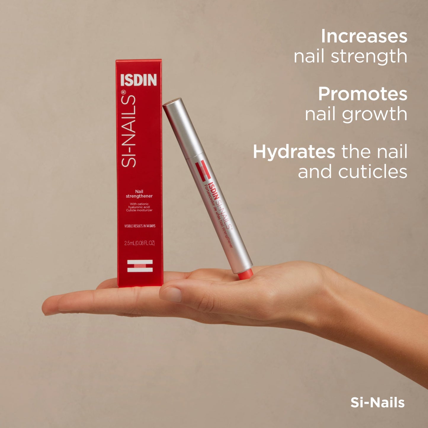 ISDIN Si-Nails Strengthening & Hardening Nail Serum Treatment, 0.08 fl oz