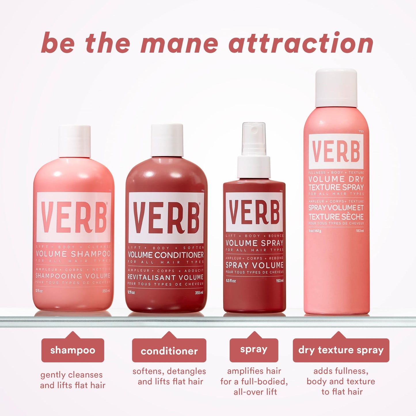 VERB Volume Spray 6.5 fl oz- Lightweight Volumizing Spray for Full-Bodied Lift-Vegan, No Parabens or Harmful Sulfates