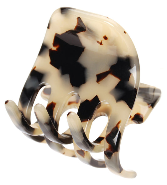 France Luxe Medium Gallery Claw Clip, Classic, Handmade French Hair Clips for Women, All Hair Types, Strong Hold With Gentle Grip, Lightweight, Women’s Hair Accessories, Ivory Tortoise Tokyo