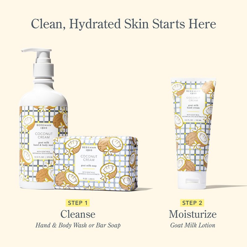 Beekman 1802 Goat Milk Hand Soap – Moisturizing Body Wash & Liquid Hand Soap for Sensitive Skin, Hand & Body Wash, Natural Soap with Goat Milk & Aloe, Cruelty Free – Lavender 12.5 fl oz