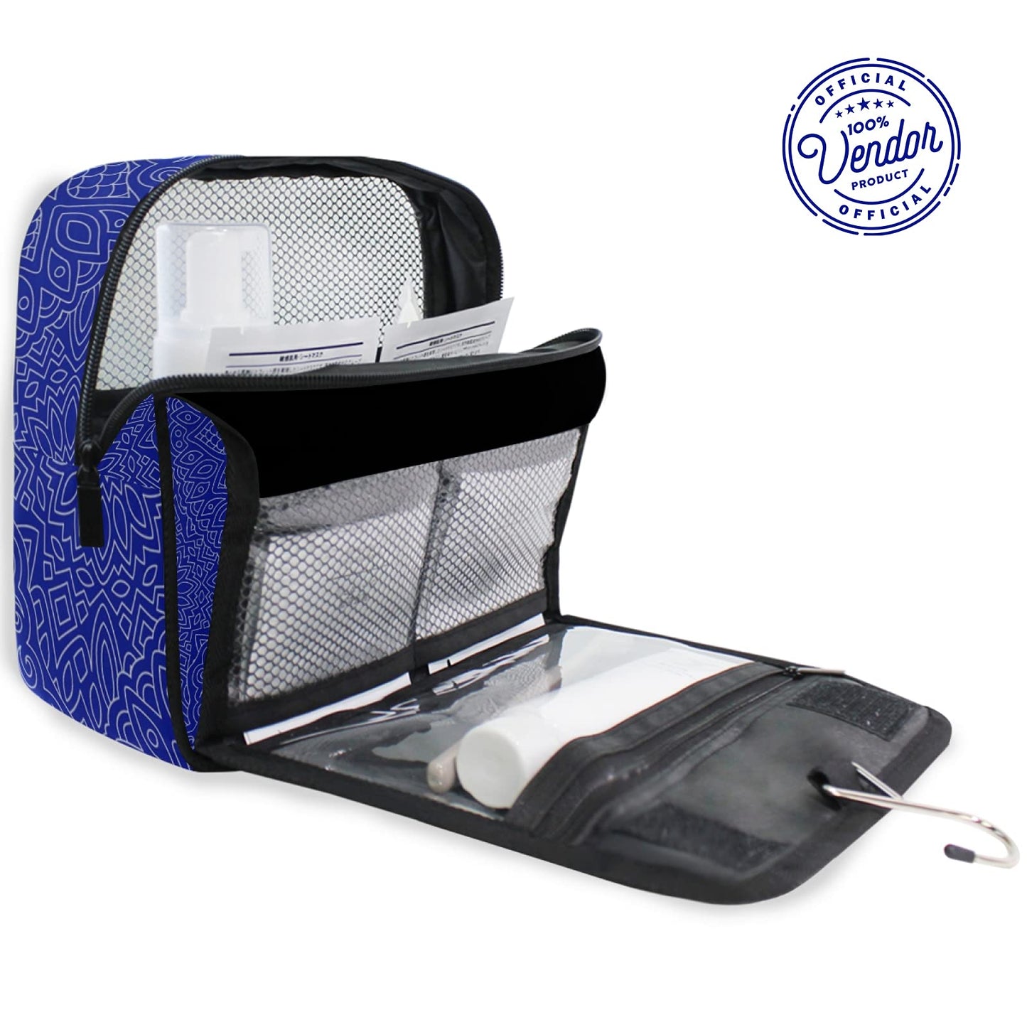 Bad Bananas BBGreek Zeta Phi Beta Official Vendor - Toiletry Travel Bag Organizer - Zeta - Sorority Paraphernalia