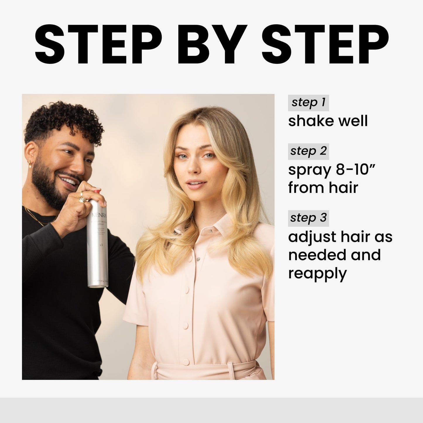 Kenra Professional Perfect Medium Spray 13 50% | Provides Styling Control Without Stiffness | Medium Hold | Fast-Drying Formulation | High Shine Finish | All Hair Types | 10 oz (2-Pack)