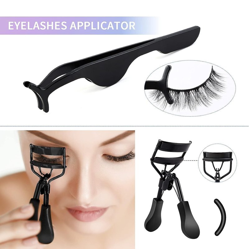 MAGEFY Faux Mink Eyelashes - 30 Pairs in 6 Styles for Natural to Dramatic Volume | Includes Eyebrow Grooming Kit