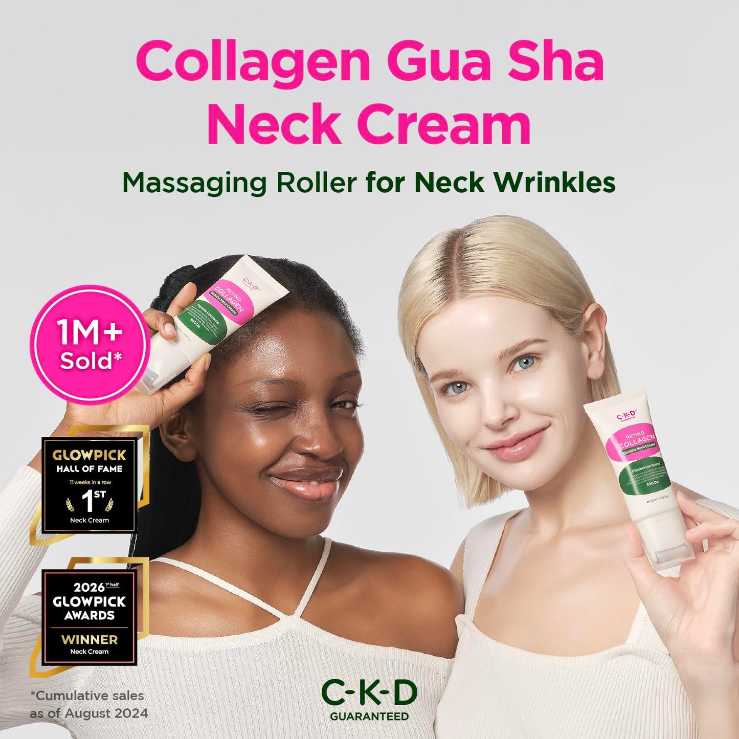 Retino Collagen Gua Sha Neck Cream - Anti-Aging Moisturizer for Turkey Neck & Wrinkles | 1.69 fl oz