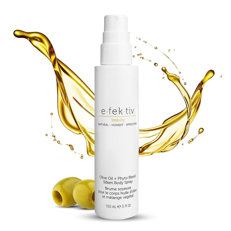 Silken Body Spray with Olive Oil & Phyto Blend - Deep Moisturizing Everyday Skin Oil | Vegan, Sulfate-Free, 5 oz