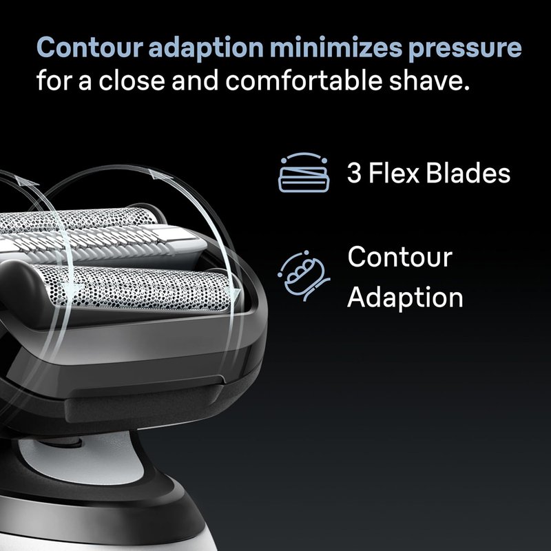 Braun Series 6 Electric Shaver Replacement Head - Sensitive Skinguard, Easy Attachment, Compatible with 64B | Black