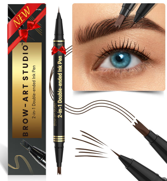 iMethod Dual-Ended Eyebrow Pen for Natural-Looking Brows, Dark Brown