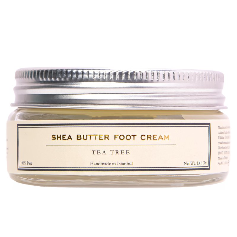 Homemade Aromaterapi | Deep Moisturizing Foot Cream – With Tea Tree, Shea Butter & Coconut Oil | Softens, Hydrates & Refreshes | Nourishing Botanical Formula for Daily Foot Care | 1.4 Oz