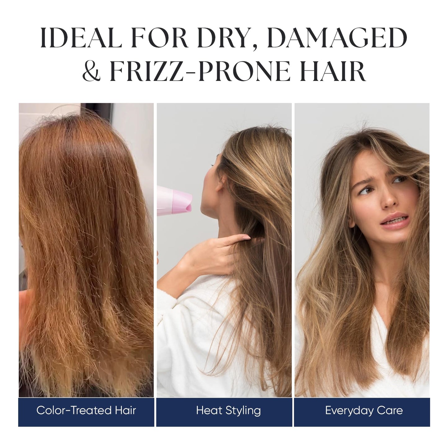 Split End Mender, Leave-In Hair Serum, Repair & Seal Split Ends, Helps Reduce Breakage-Related Hair Shedding, Anti-Frizz Leave-In Serum with Flaxseed Extract & Keratin for Dry, Damaged Hair (70ml)