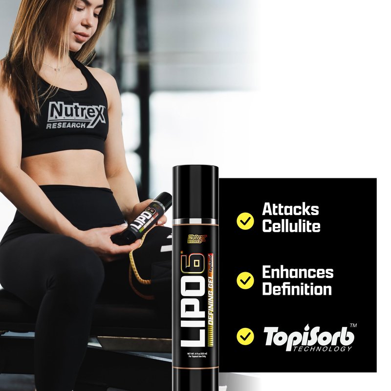 Lipo-6 Defining Gel | Sweat Enhancer Hot Cream for Skin Toning, Tightening & Firming | Boosts Circulation & Sweat