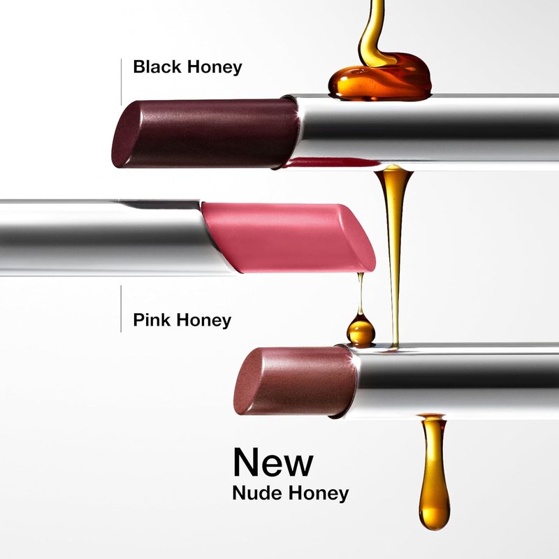 Clinique Almost Lipstick Tinted Lip Balm - Sheer Lightweight Formula in 3 Iconic Shades: Black Honey, Pink & Nude Honey
