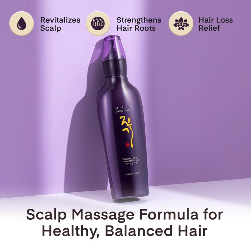 Daeng Gi Meo Ri- Vitalizing Scalp Nutrition Pack, Helps with Hair Loss, Strengthens Hair Follicles by Delivering Herbal Essence Deep into The Scalp, 145ml