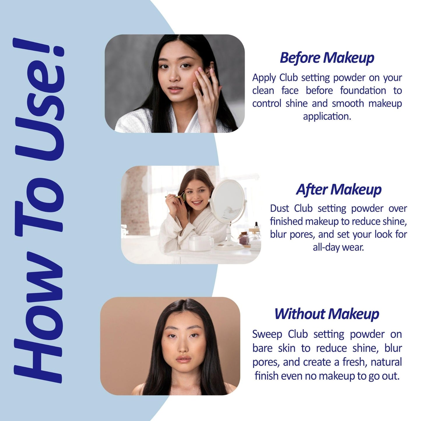 Club Suppin Translucent Setting Powder & Hydrating BB Cream for Women, Translucent Pressed Powder & Organic BB Cream Foundation with Shea Butter, Planted Protein & Collagen by Japanese Skincare
