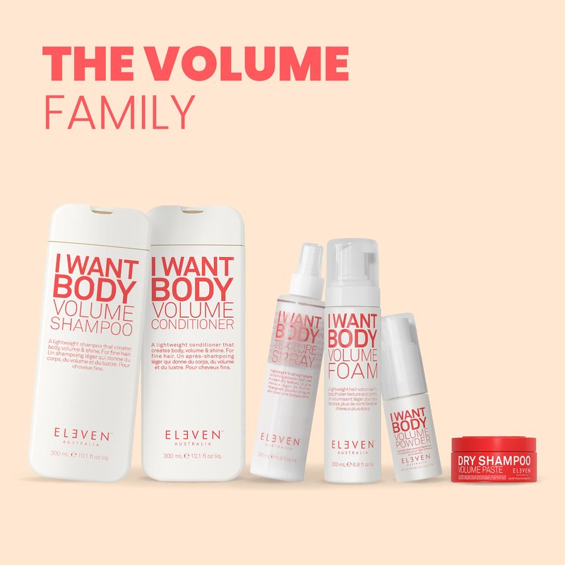 ELEVEN AUSTRALIA I Want Body Volume Hair Conditioner for Women & Men - Volumizing Conditioner for Fine Thin Hair, Adds Body, Lift, & Fullness, Nourishes & Hydrates, Sulfate Free - 10.1 fl oz