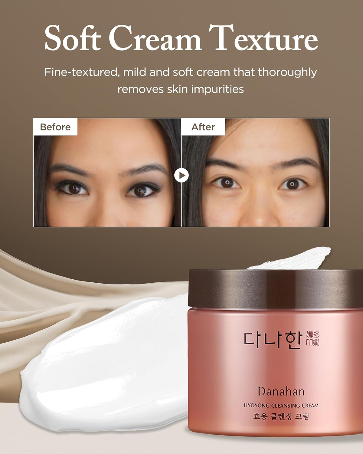 Danahan Fermented Herbal Cleansing Cream - Makeup-Melting Cleanser with Deer Antler & 30+ Botanicals | 9.47 oz