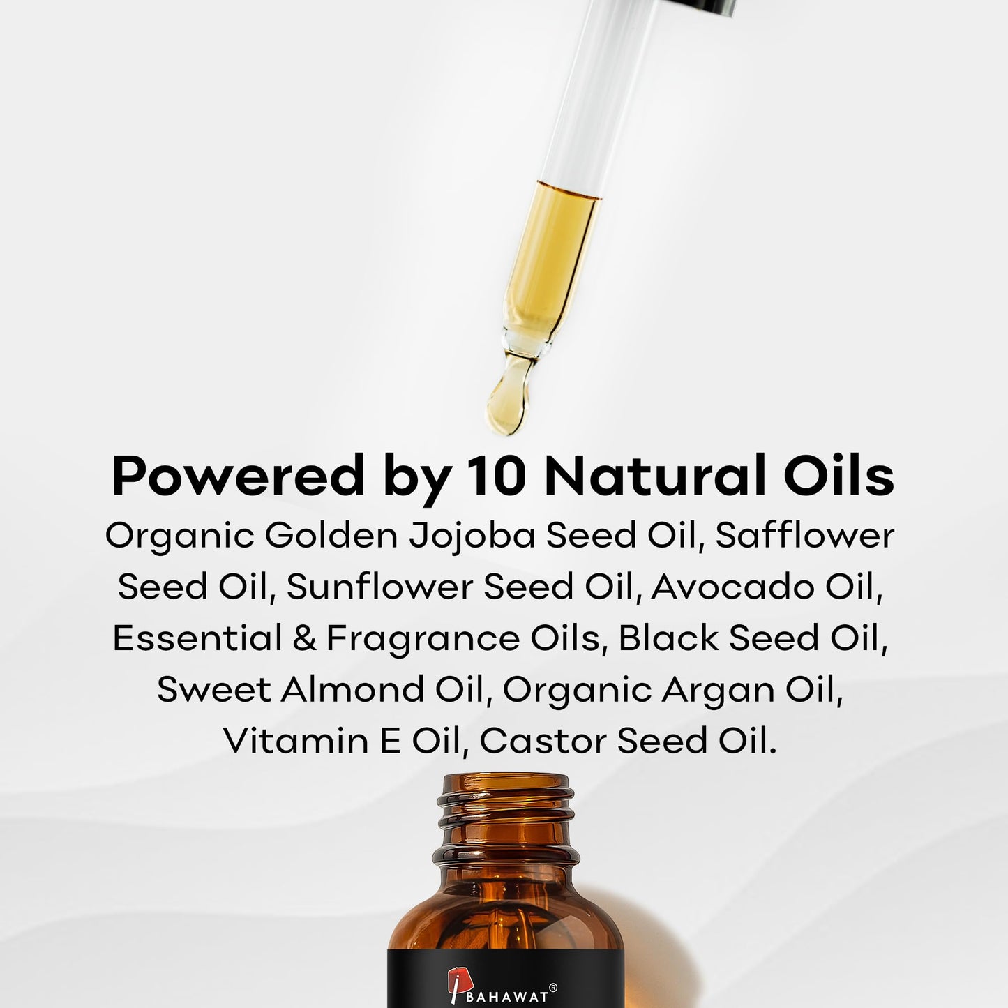 BAHAWAT Beard Oil -Premium Beard Oil Conditioner & Softener - Tobacco Oud scent- Eliminates Beard Itch, Promote a Healthy, Full Beard, Natural Ingredients, 2 ounce.