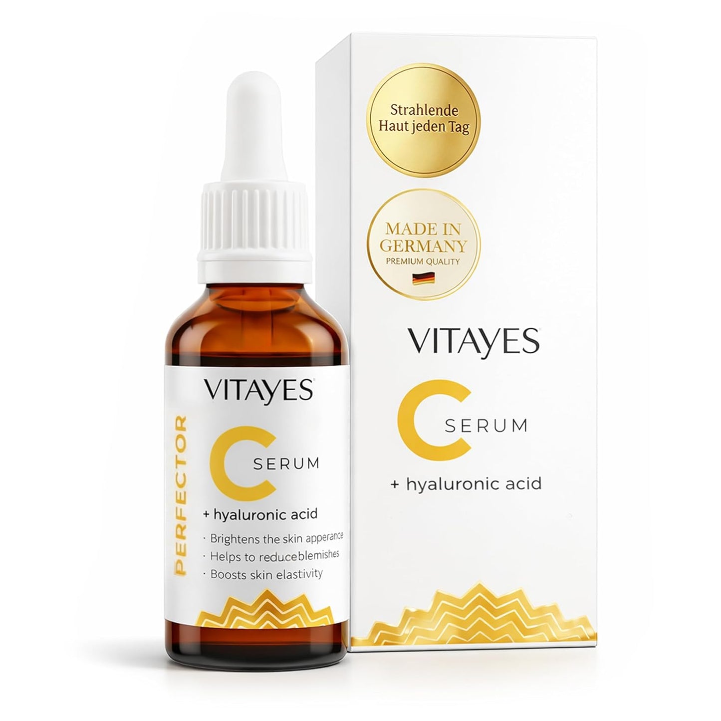 Vitamin C Face Serum - Anti-Aging Hydrating Formula with Hyaluronic Acid | 1 Oz for Dark Spots & Fine Lines
