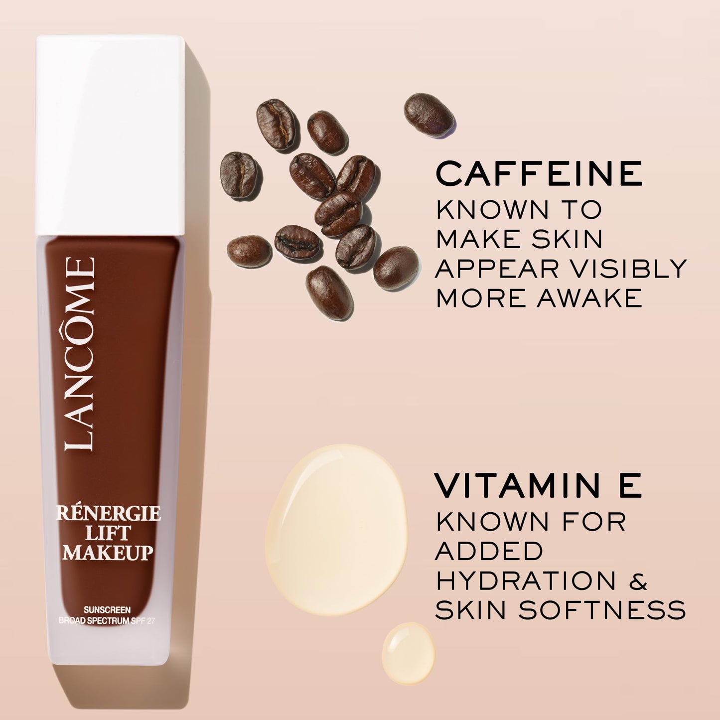 Lancôme Renergie Lift Makeup Foundation - Lightweight & Hydrating Formula, Medium-Full Coverage, SPF 27, Anti-Aging, Lifting & Firming, Up to 12H Wear - 220