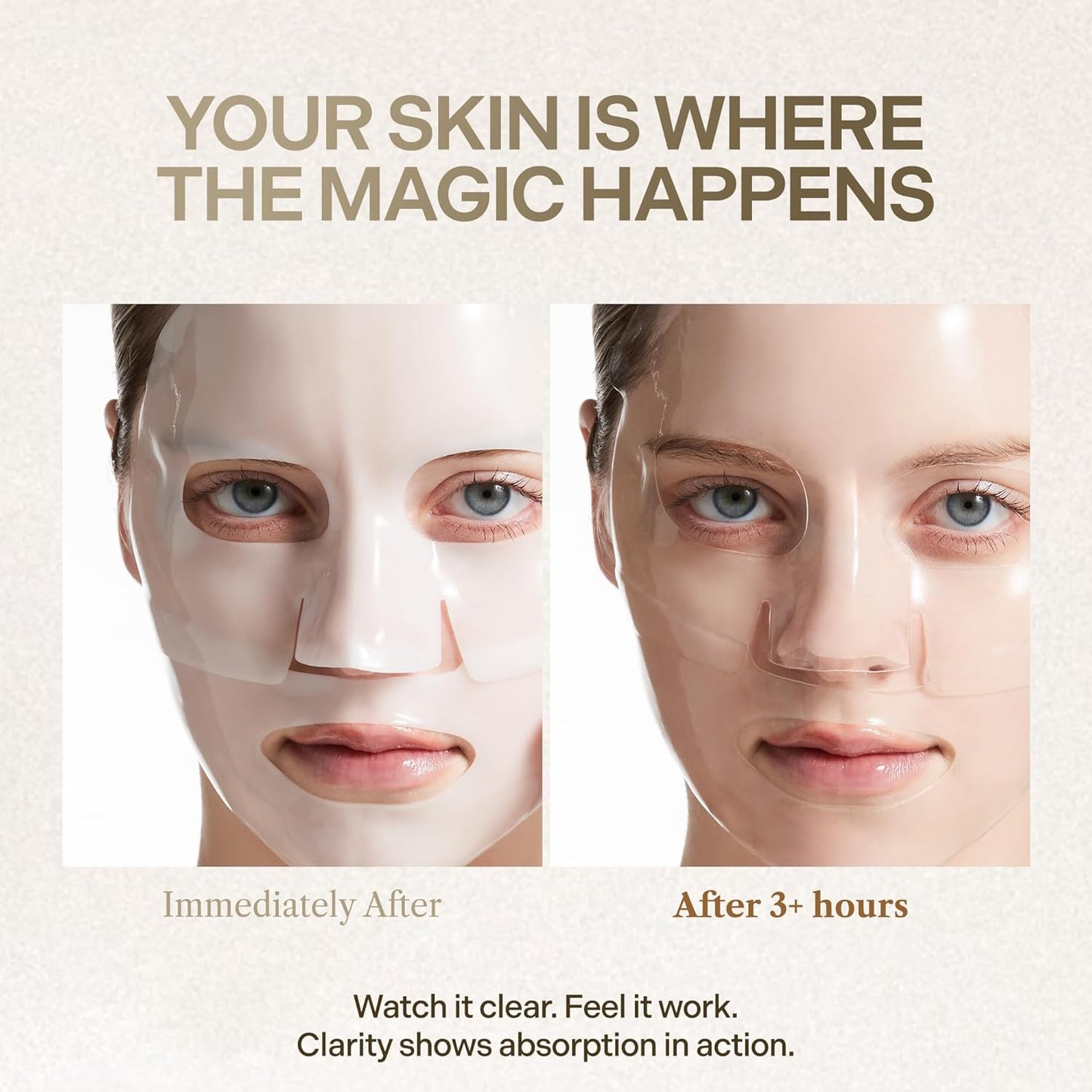 Bio Deep Collagen Firming Mask - Korean Hydrogel with 5,000ppm Collagen & Niacinamide | 4 Sheets, 1.41 oz