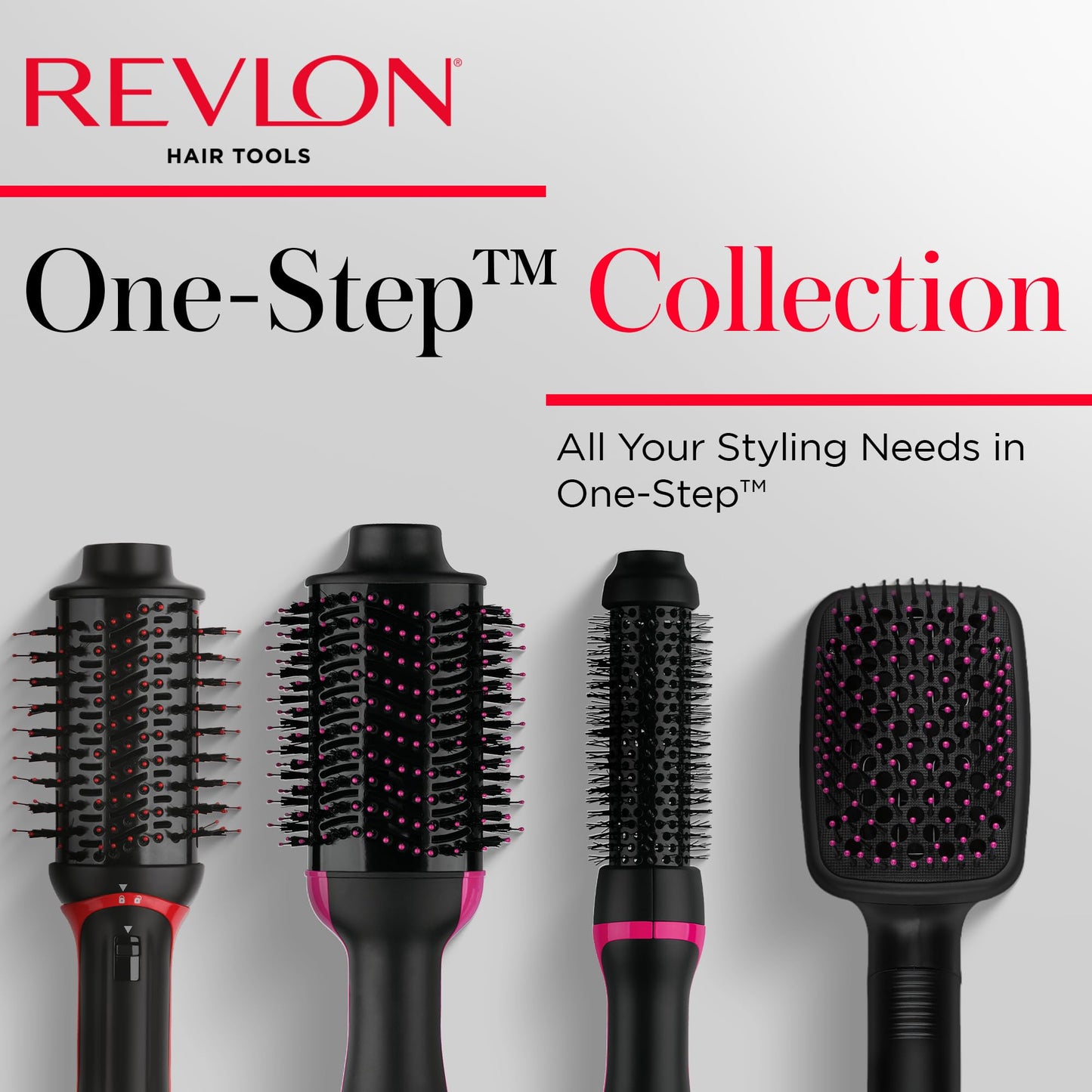 REVLON One-Step Hair Dryer and Styler, All-in-One Hair Brush Straightener for Salon-Quality Smooth & Straight Styles, Black