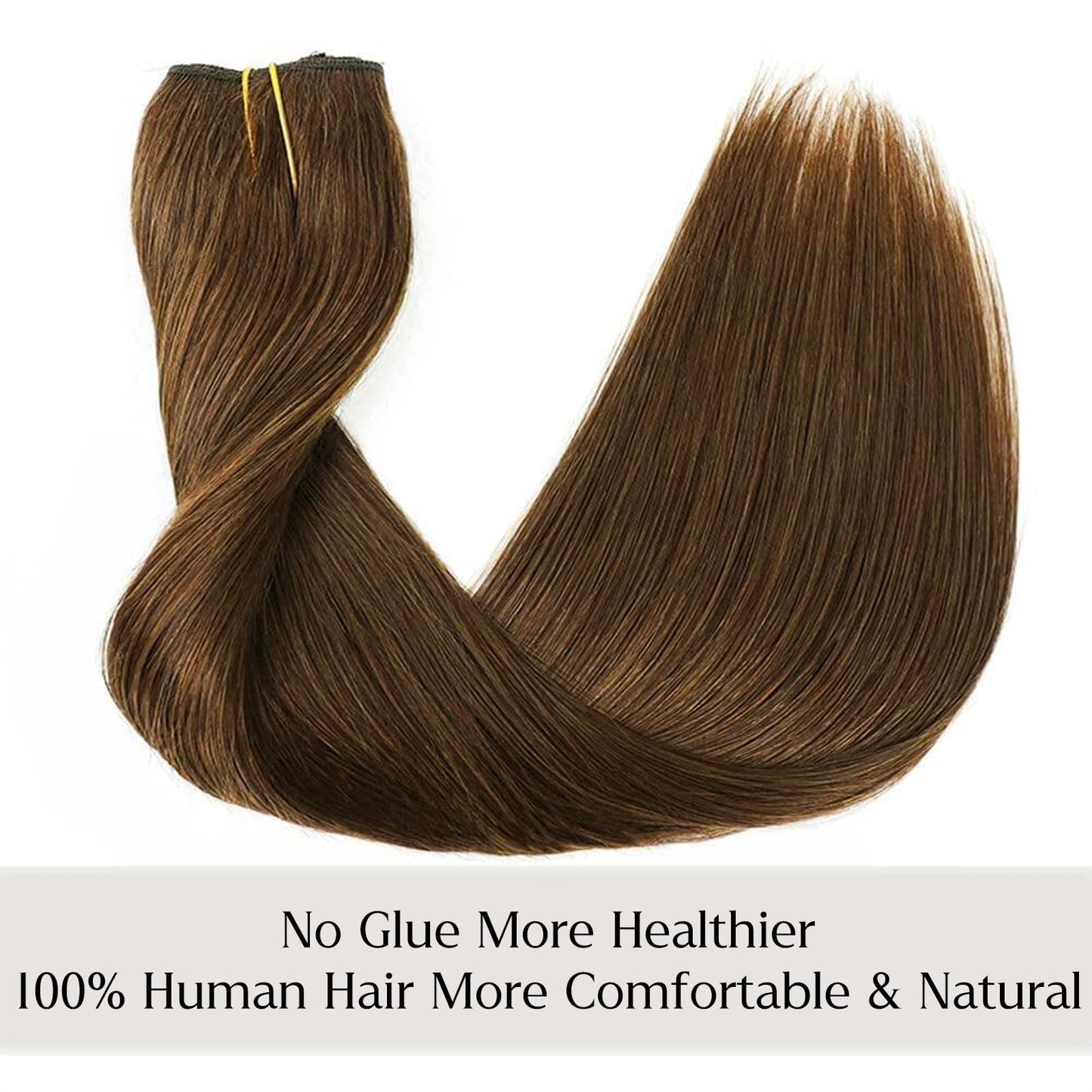 12 Inch Hair Extensions Real Human Hair Light Blonde to 613 Blonde Straight Hair Extensions Human Hair Extensions Hidden Transparent Fish Line Invisible Hairpiece
