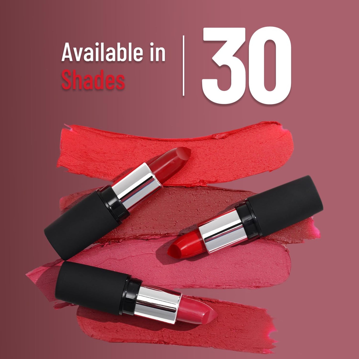 SWISS BEAUTY Pure Matte Creamy Lipstick | Non-drying, Highly pigmented Lipstick | Shade- Burgundy, 3.8gm|