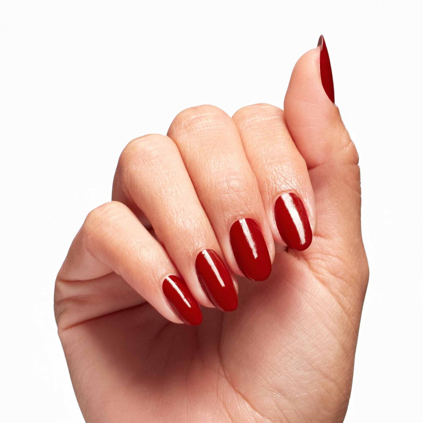OPI Nail Lacquer Nail Polish | Opaque Light Red Crème Chip Resistant Nail Polish | Fast Drying, Streak Free
