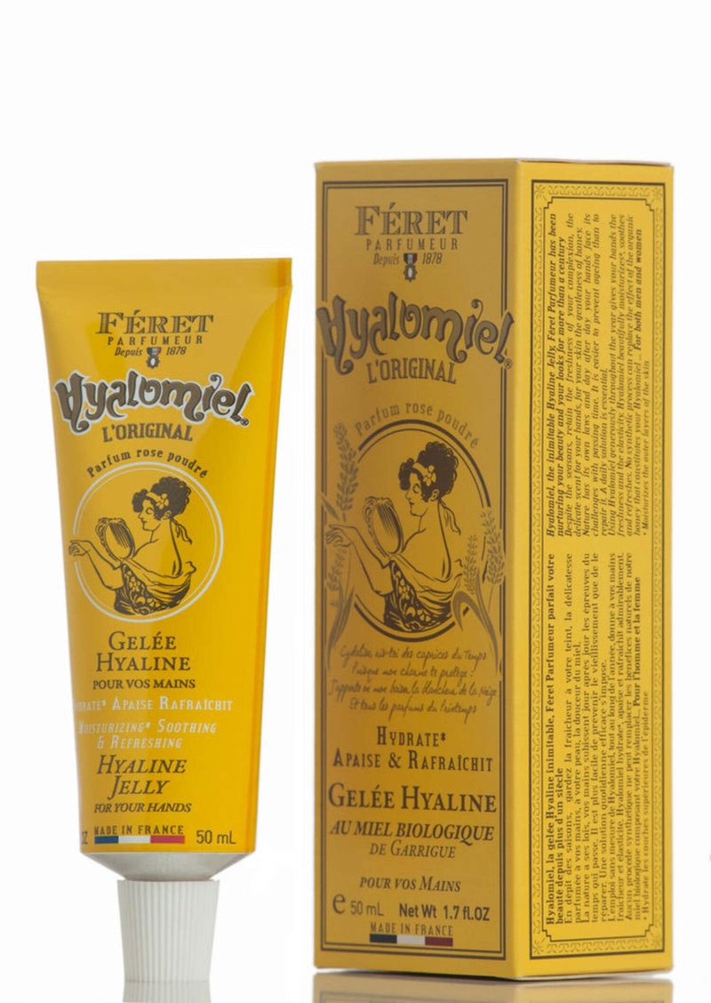 Feret Parfumeur Le Hyalomiel Gel Moisturizer – Rose Poudré – Hydrating Skincare with Organic Honey – Soothing Gel for Dry, Cracked Hands, Feet & Skin – Made in France – 50ml / 1.7oz