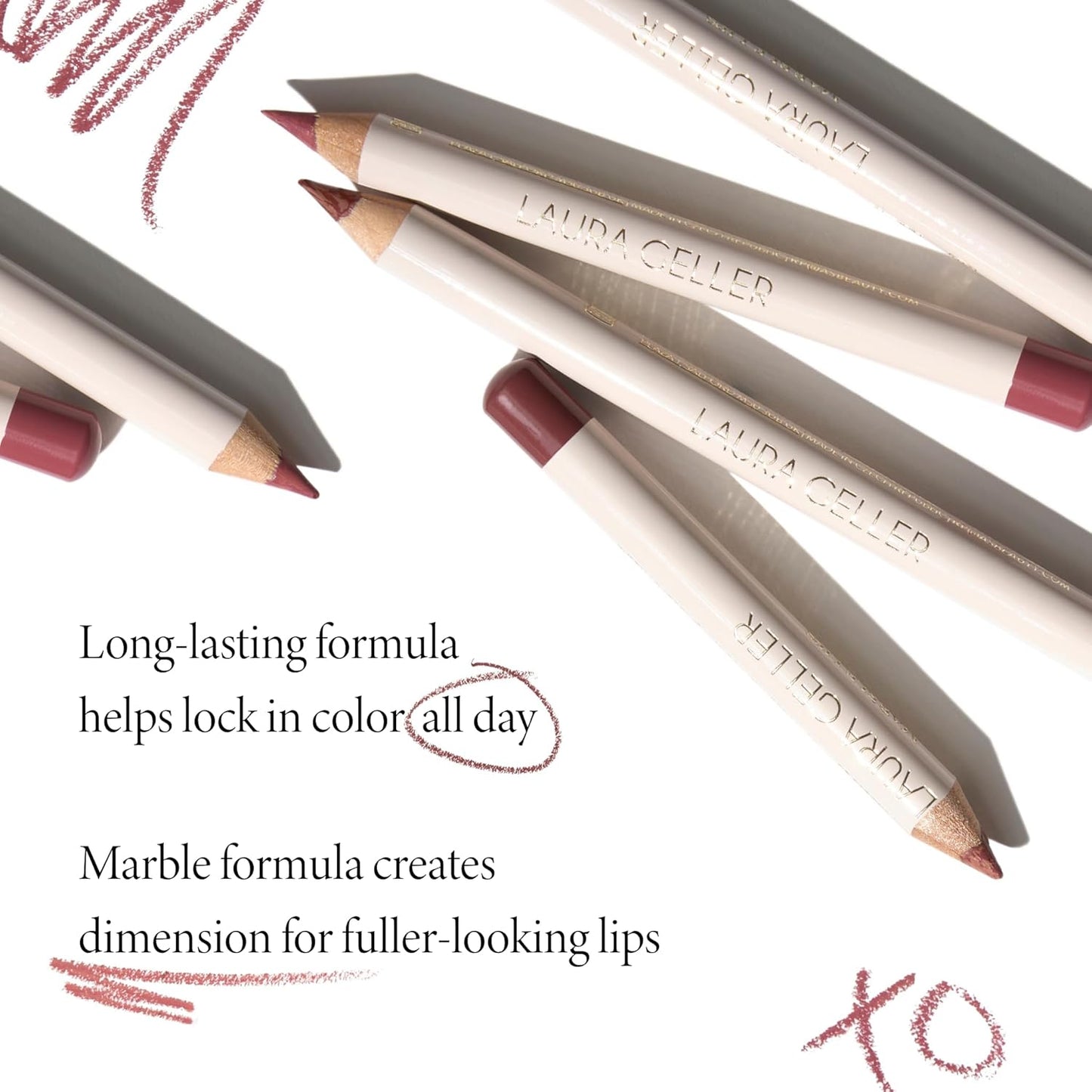 Laura Geller Marble-ous Lip Duo - Italian Marble Lipstick & Multidimensional Liner | Tranquil Terracotta