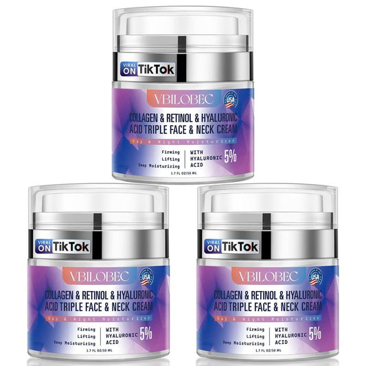 2025Latest Neck Firming Cream:[30+ Certified][Used by Over 1M Fans]Anti-aging Neck & Face Tightening Cream,Lifting Moisturizer & suitable for face,neck and upper chest,1.7 fl oz.for Women&Men,3PC