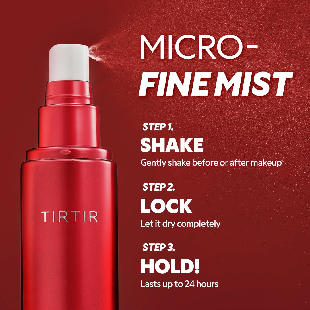 TIRTIR Mask Fit Make-up Fixer | 24H Transfer-Resistant Lightweight Non-Greasy Makeup Setting Spray 2.7 Fl Oz (Pack of 2)