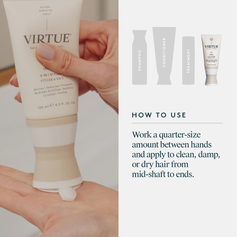 VIRTUE 6-in-1 Hair Styler, Styling Cream