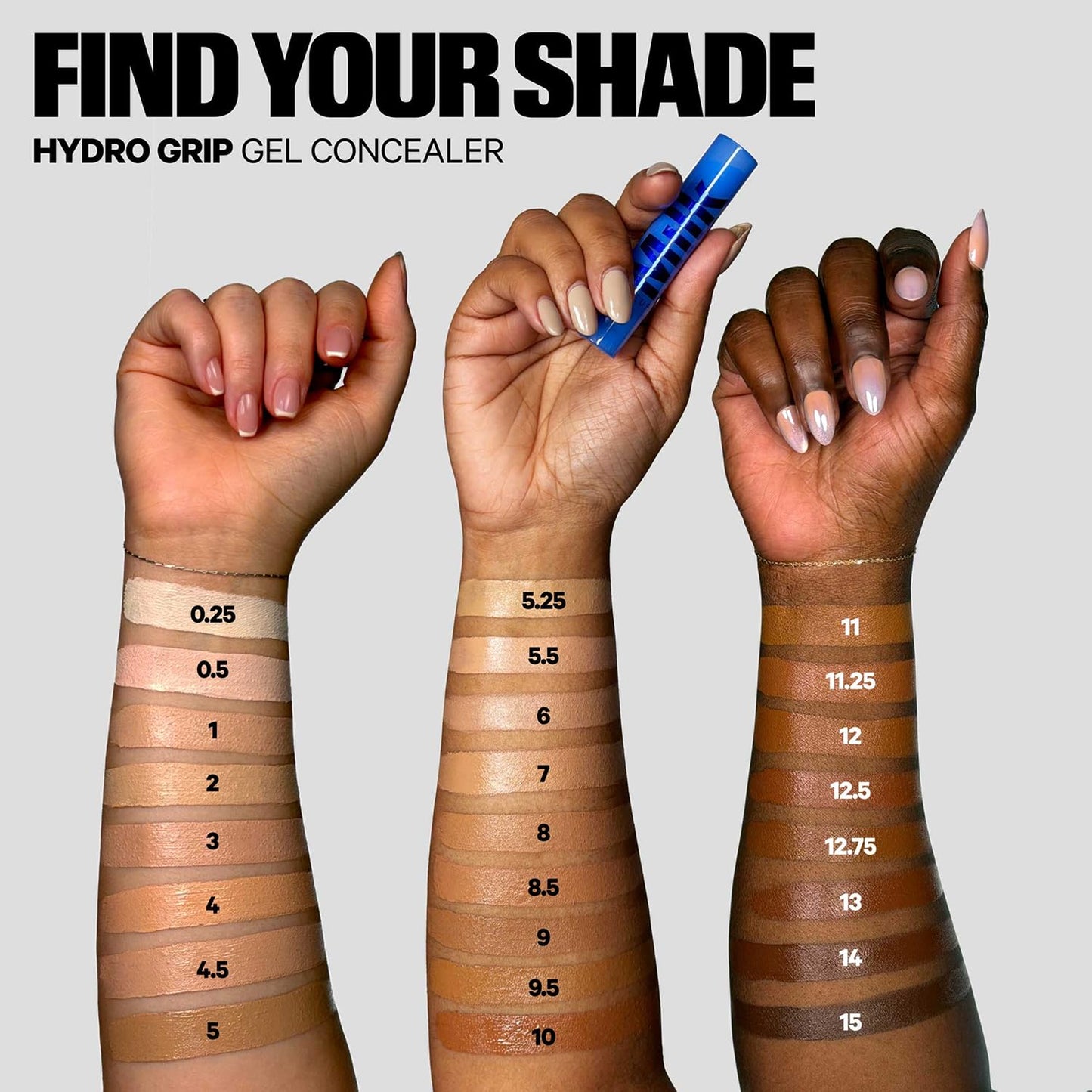Hydro Grip Gel Concealer - 12HR Hydrating Formula with Hyaluronic Acid | Buildable Coverage for Dark Circles & Redness