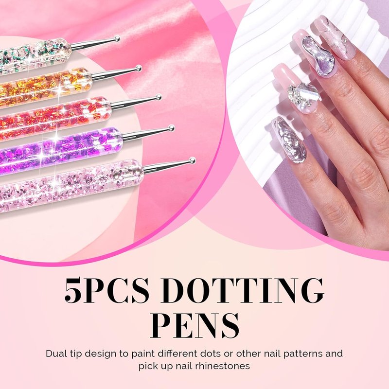 Kolinsky Acrylic Nail Brush Set - 31 Pcs Professional Nail Art Brushes | Precision Tools for Perfect Nails