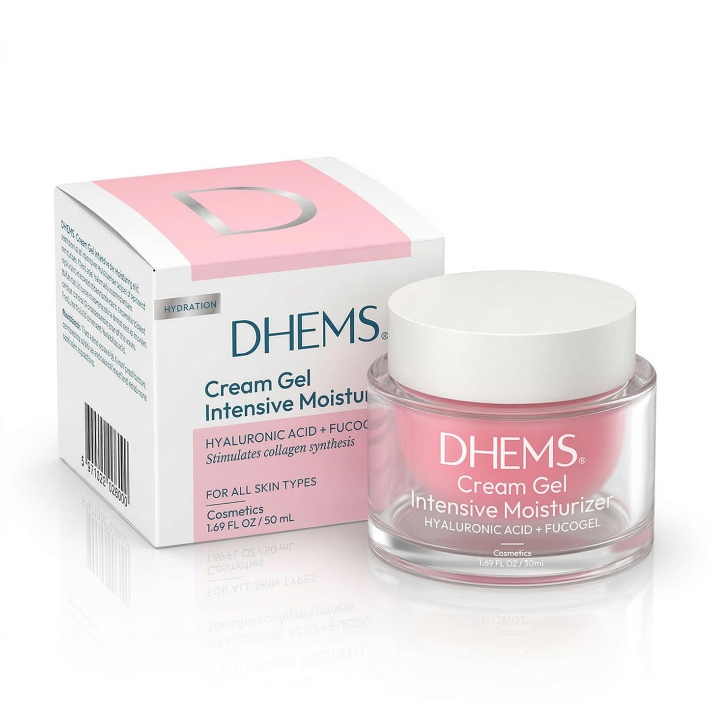 DHEMS Hydrating Face Moisturizer with Antioxidants & Collagen Support Lightweight Deep Nourishing Cream for Brighter, Firmer Skin – Fast Absorbing Daily Face Cream for Dry Sensitive Skin 1.69 Ounces