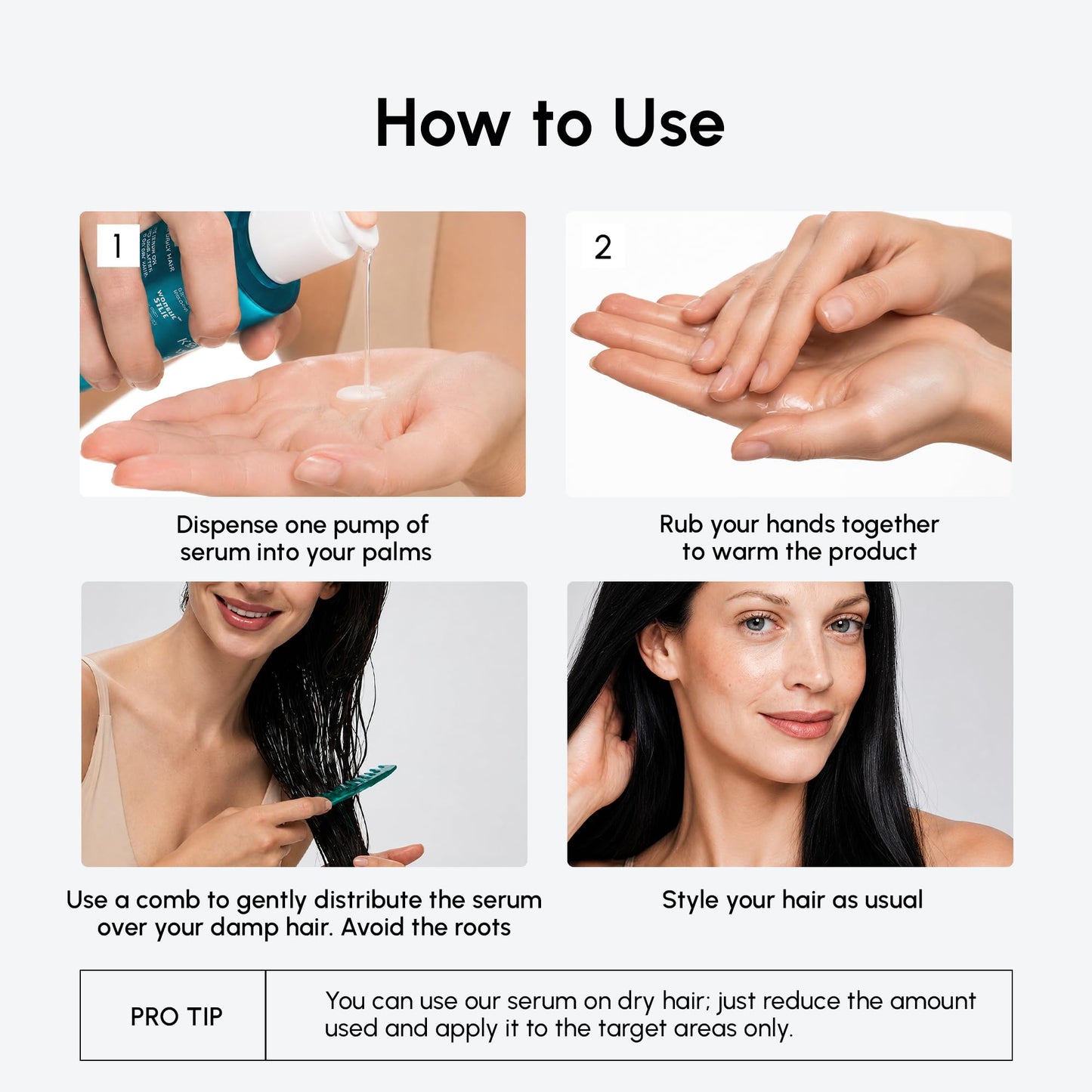 MAREE Hair Oil for Frizzy and Damaged Hair with Vitamins A, E, B5, 2 PACK - Anti Frizz Control Sérum for Curly Women & Men - Aceite de Argán Para el Cabello - Biotin Keratin Antifrizz Products
