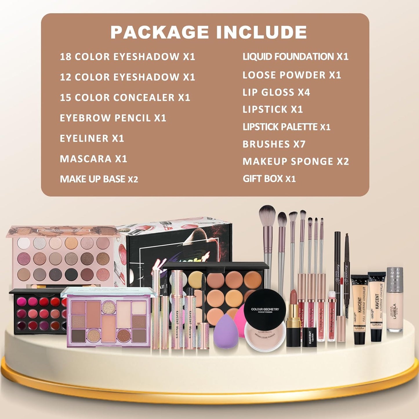 Makeup Kit for Teens & Women - Full Eyeshadow Set | Perfect Gift for Teen Girls