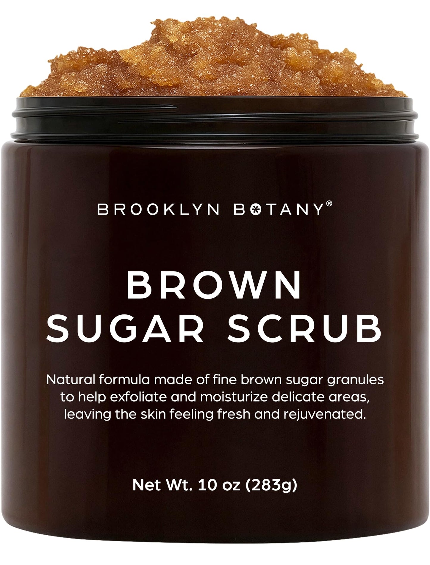 Brooklyn Botany Brown Sugar & Coconut Milk Body Scrub Set – Exfoliating and Moisturizing Face, Body, Hand & Foot Scrubs – 2 x 10 oz