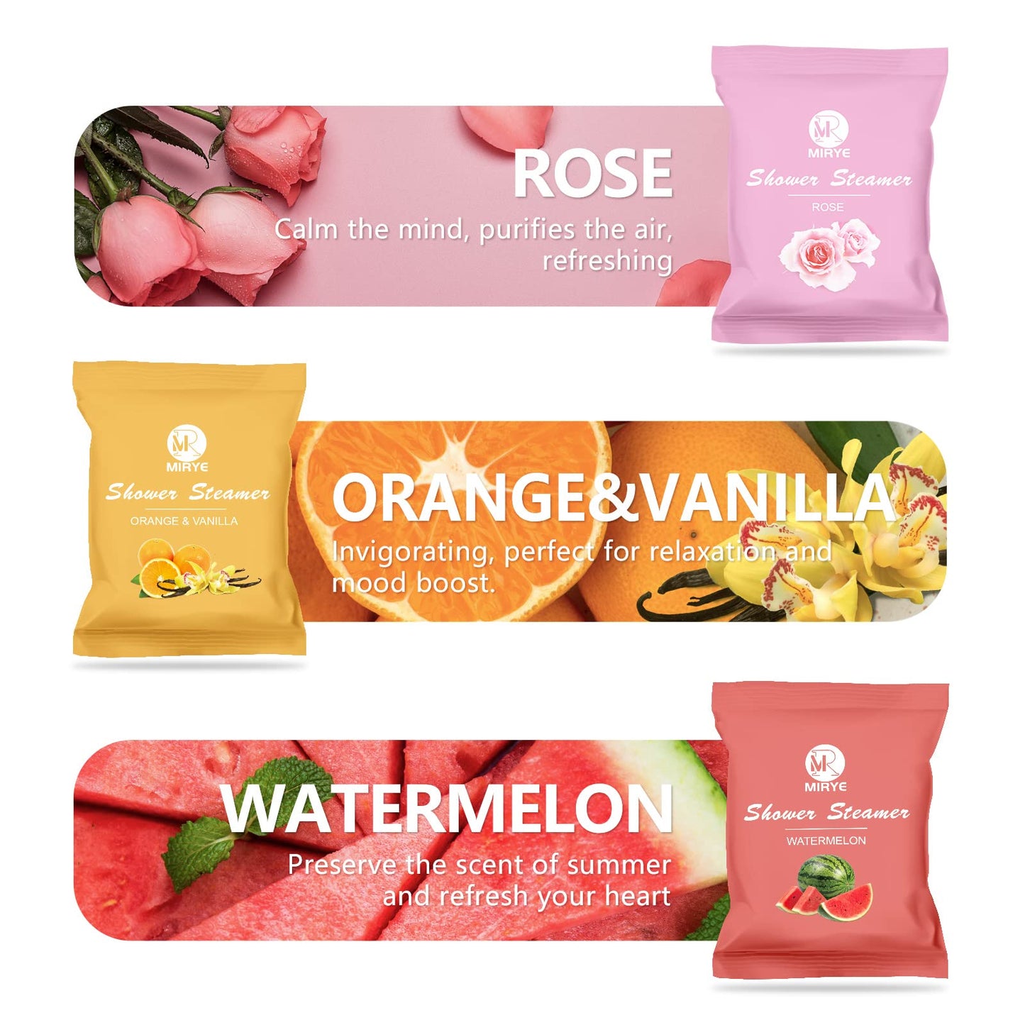 Shower Steamers Aromatherapy Birthday Gifts for Women, 24pcs Travel Essentials, Hotel Shower Spa, Mom Wife Grandma Sister Her Self Care Relaxation with Natural Essential Oils Home