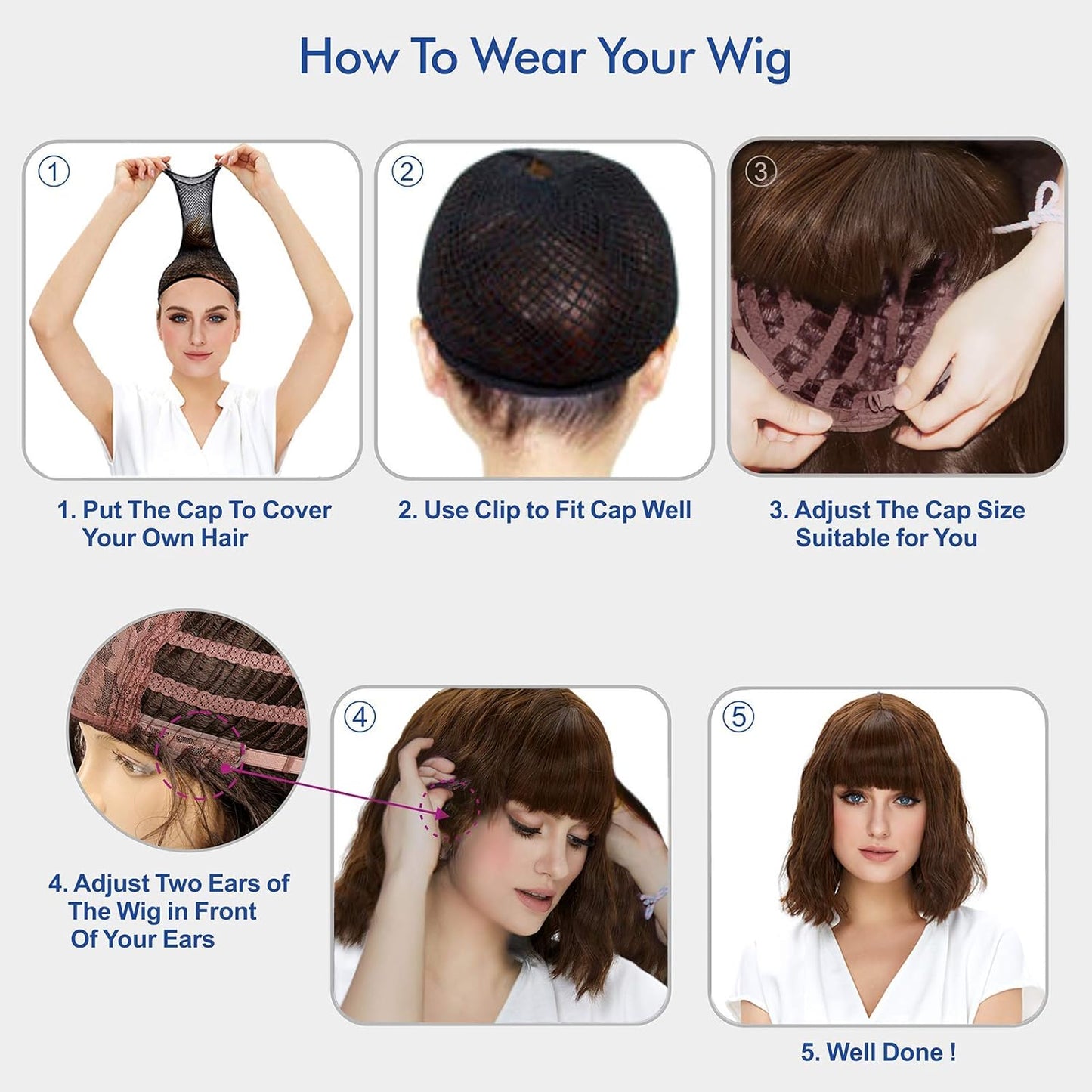1920s Black Finger Wave Wig for Women - Vintage Gatsby Flapper Costume Hairpiece | Synthetic Full-Length Design