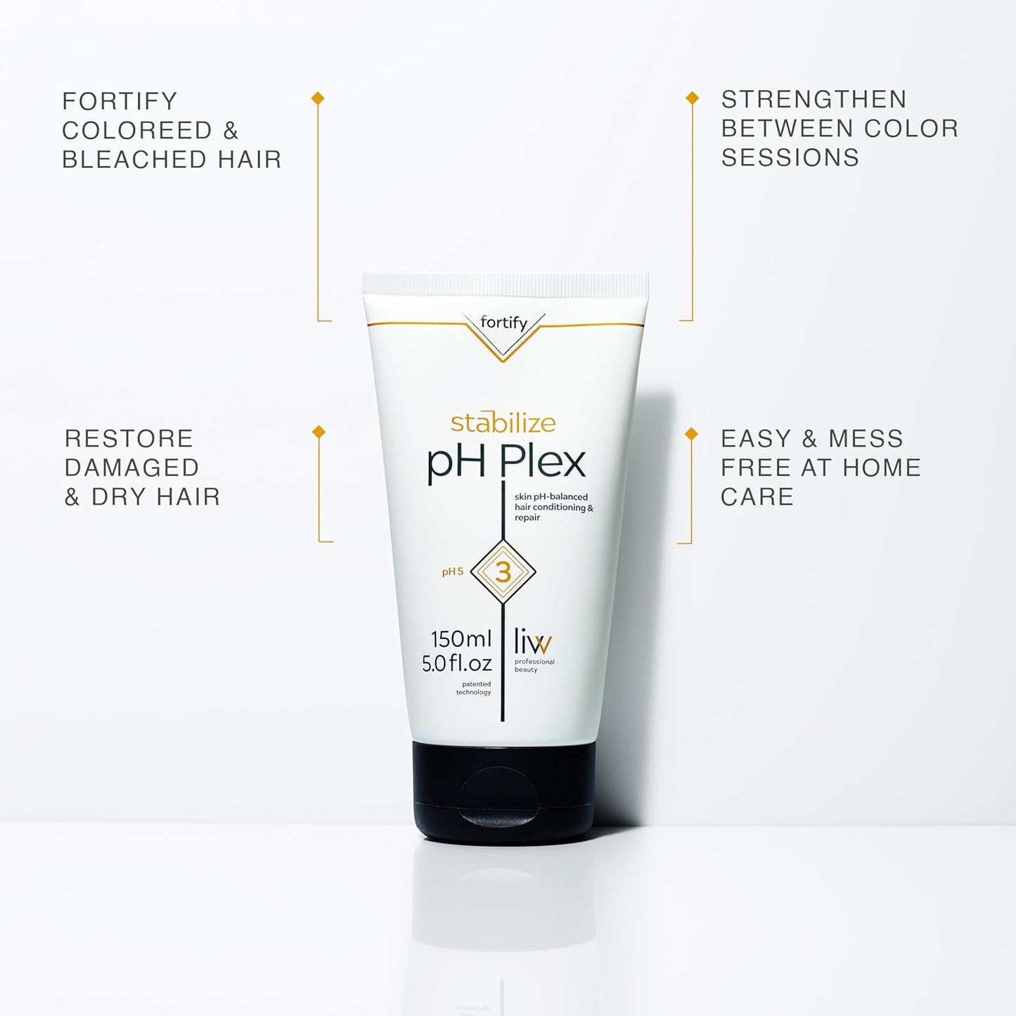 Nourishing Hair Mask Treatment - pH Plex Fortifies Color-Treated Hair - Salon Quality Results | 150ml Tube