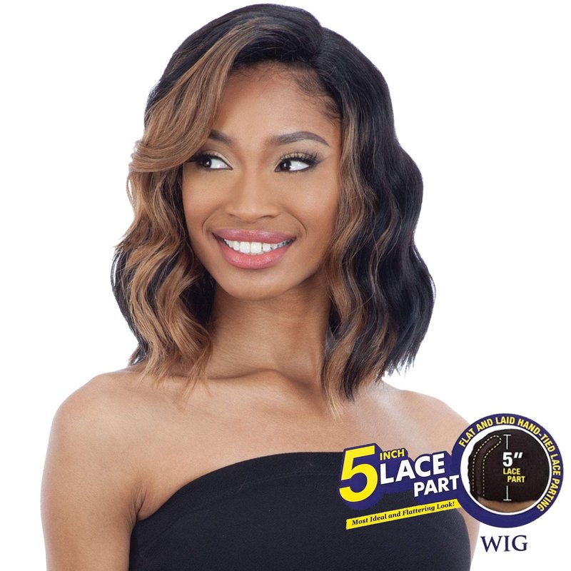 Freetress Braids Equal Synthetic 5 Inch Lace Part Wig - VAL (1 Jet Black)
