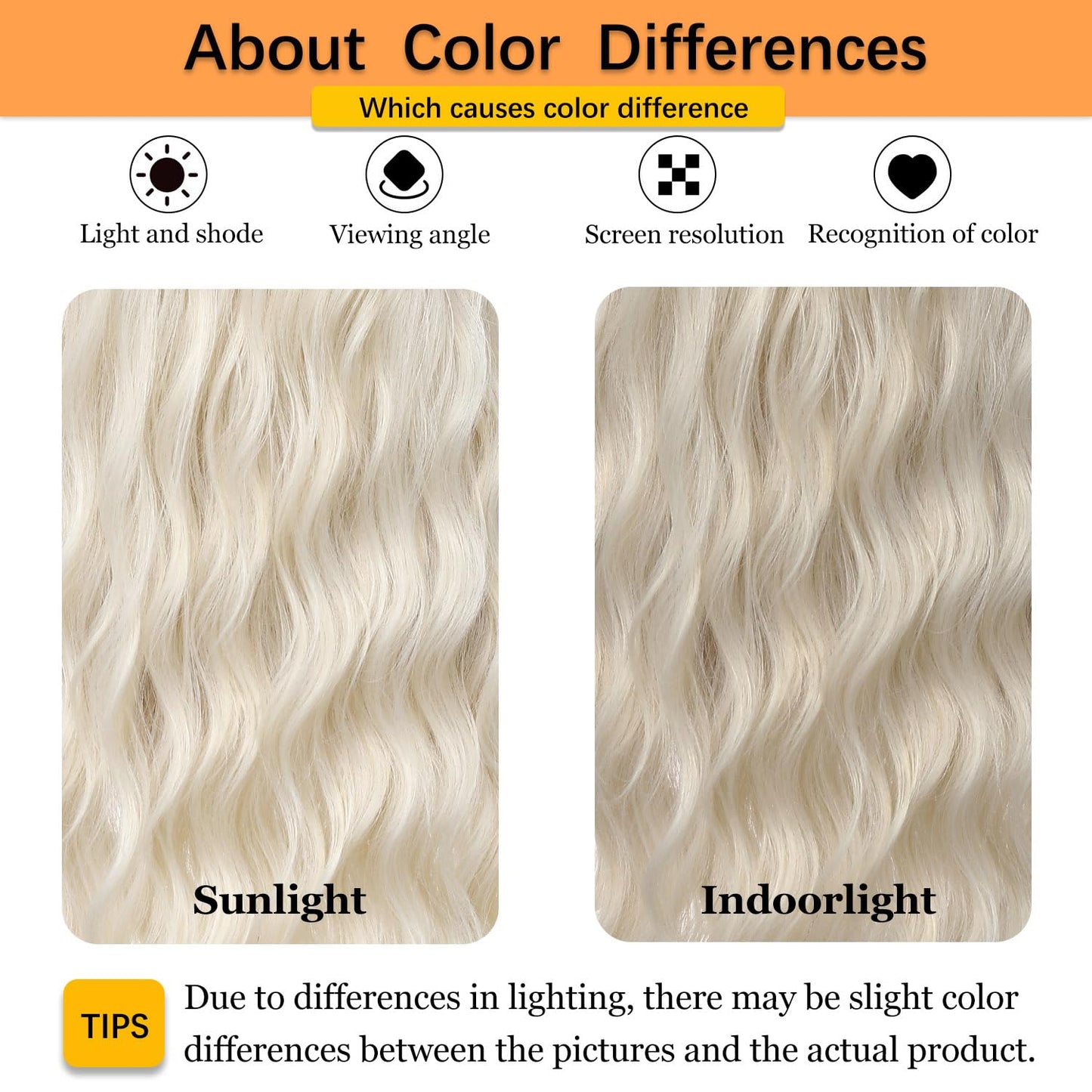 Sarensall Platinum Blonde Wigs for Women Glueless Lace Hairline Synthetic Lace Front Wigs for Daily Party Cosplay Use 24 Inch