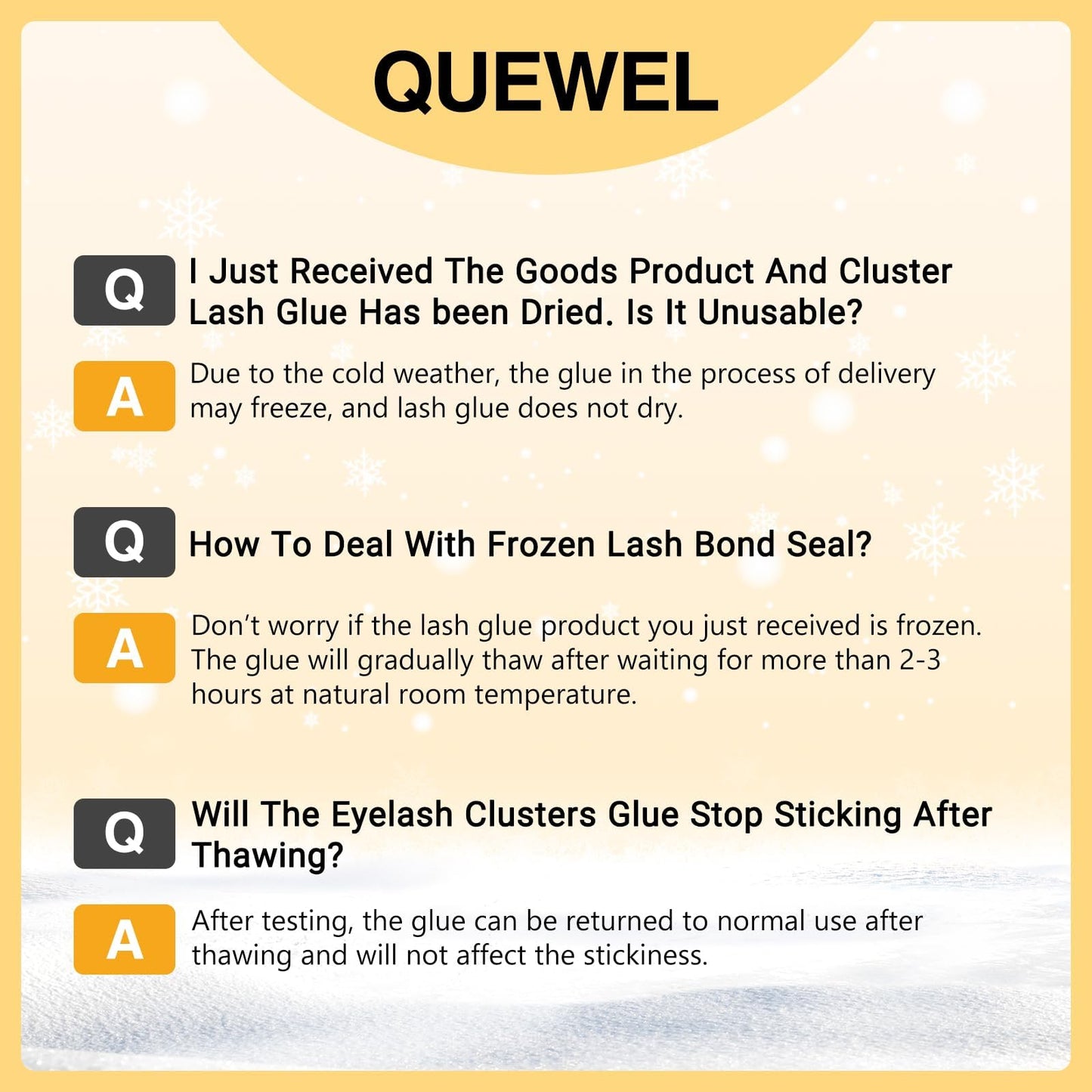 QUEWEL 12mL Cluster Eyelashes Bond Seal and Remover Kit, Eyelash Clusters Black Glue and DIY Eyelash Extensions Remover (bond seal remover)